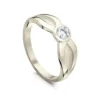 Saltire 0.25ct Diamond Ring In 18ct White Gold -Outlet Jewel Orix Store 18W DR202 upright