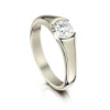 Venus 0.50ct Solitaire Diamond Ring In 18ct White Gold -Outlet Jewel Orix Store 18W DR212 upright