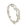 River Ripples Diamond Ring In 18ct White Gold -Outlet Jewel Orix Store 18W DR87 upright