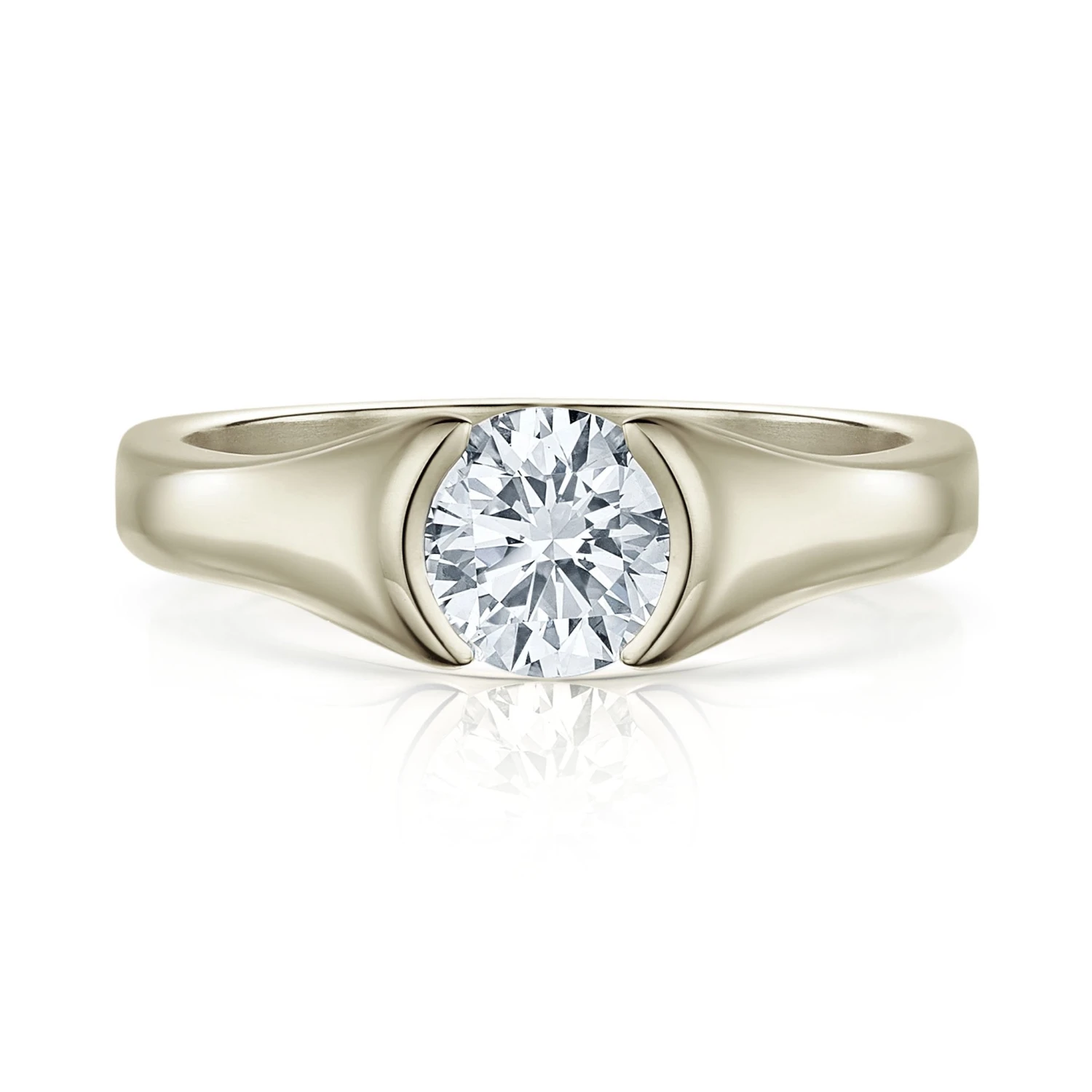 Venus 1.0ct Solitaire Diamond Ring In 18ct White Gold 4 Venus 1.0ct Solitaire Diamond Ring In 18ct White Gold - Image 2