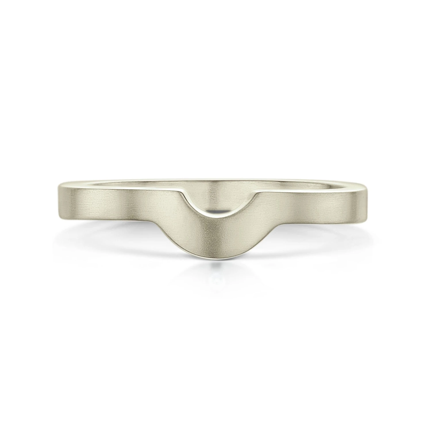 Arch Wedding Band In 18ct White Gold (R0181) 4 Arch Wedding Band In 18ct White Gold (R0181) - Image 2