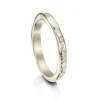 Matrix 3mm Band In 18ct White Gold -Outlet Jewel Orix Store 18W R0215 upright