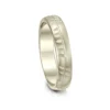 Ogham 4mm Oval Court Ring In 18ct White Gold -Outlet Jewel Orix Store 18W R099 upright