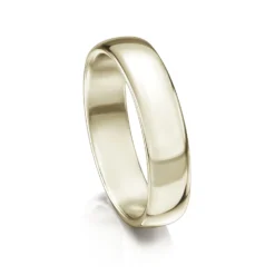 Traditional 5mm Wedding Ring In 18ct White Gold