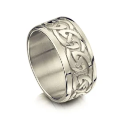 Celtic Knotwork Dress Ring In 18ct White Gold