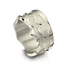 River Ripples Dress Ring In 18ct White Gold -Outlet Jewel Orix Store 18W RX88 upright