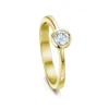 Contemporary 0.25ct Solitaire Diamond Ring In 18ct Yellow Gold 2 Contemporary 0.25ct Solitaire Diamond Ring In 18ct Yellow Gold -Outlet Jewel Orix Store 18Y DR179 upright