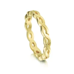 Celtic Twist Band In 18ct Yellow Gold