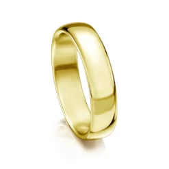 Traditional 5mm Wedding Ring In 18ct Yellow Gold