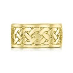 Book Of Kells Dress Ring In 18ct Yellow Gold