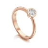 Contemporary 0.30ct Solitaire Diamond Ring In 9ct Rose Gold 1 Contemporary 0.30ct Solitaire Diamond Ring In 9ct Rose Gold -Outlet Jewel Orix Store 9R DR180 upright