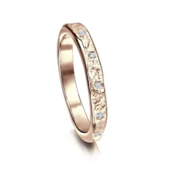 Matrix 12-Diamond Band In 9ct Rose Gold