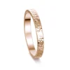 Honeycomb 3mm Textured Ring In 9ct Rose Gold -Outlet Jewel Orix Store 9R R0280