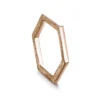 Honeycomb Hexagon Ring In 9ct Rose Gold 2 Honeycomb Hexagon Ring In 9ct Rose Gold -Outlet Jewel Orix Store 9R R276
