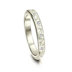 Matrix 12-Diamond Band In 9ct White Gold