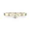 Diamond Arch Wedding Band In 9ct White Gold (DR0179) -Outlet Jewel Orix Store 9W DR0179 face