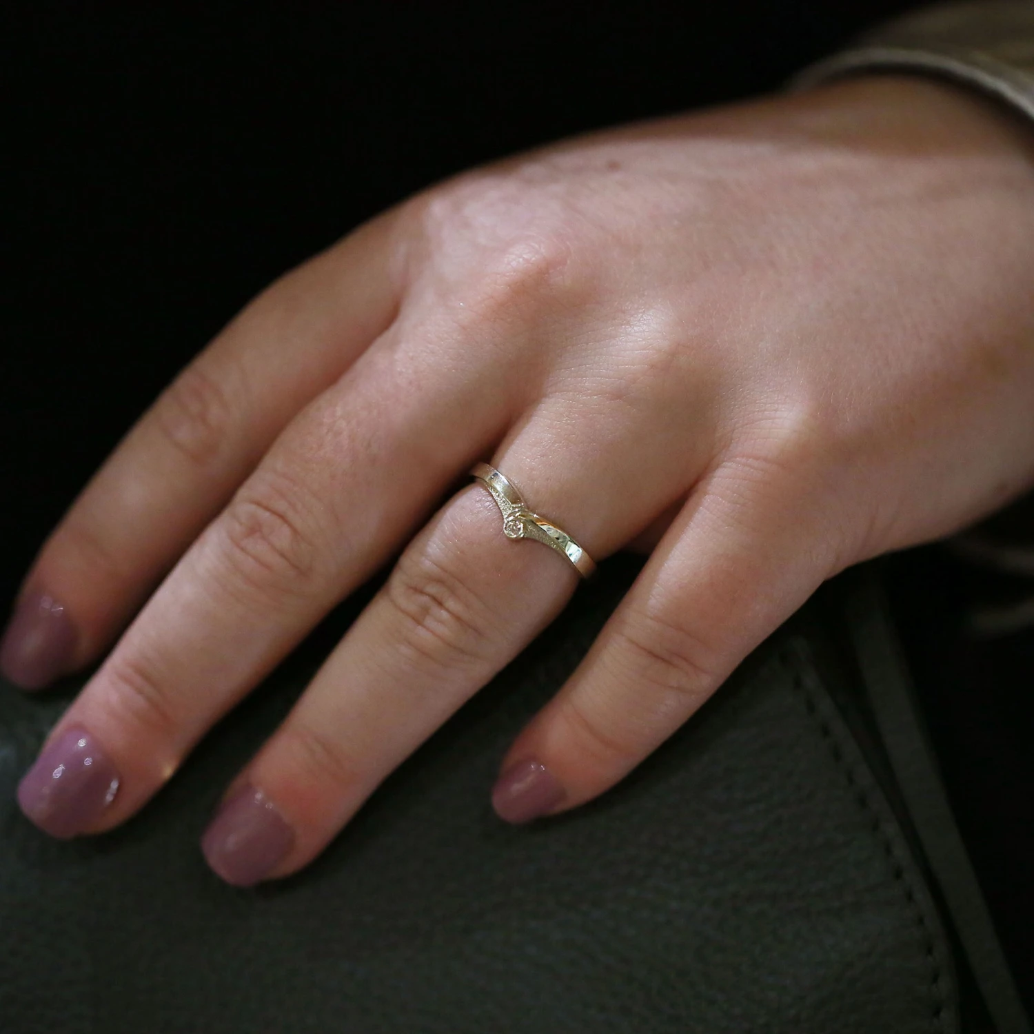 New Wave Diamond Solitaire Ring In 9ct White Gold 5 New Wave Diamond Solitaire Ring In 9ct White Gold - Image 3