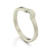 Arch Wedding Band In 9ct White Gold (R0181) -Outlet Jewel Orix Store 9W R0181 upright