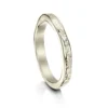 Matrix 3mm Band In 9ct White Gold -Outlet Jewel Orix Store 9W R0215