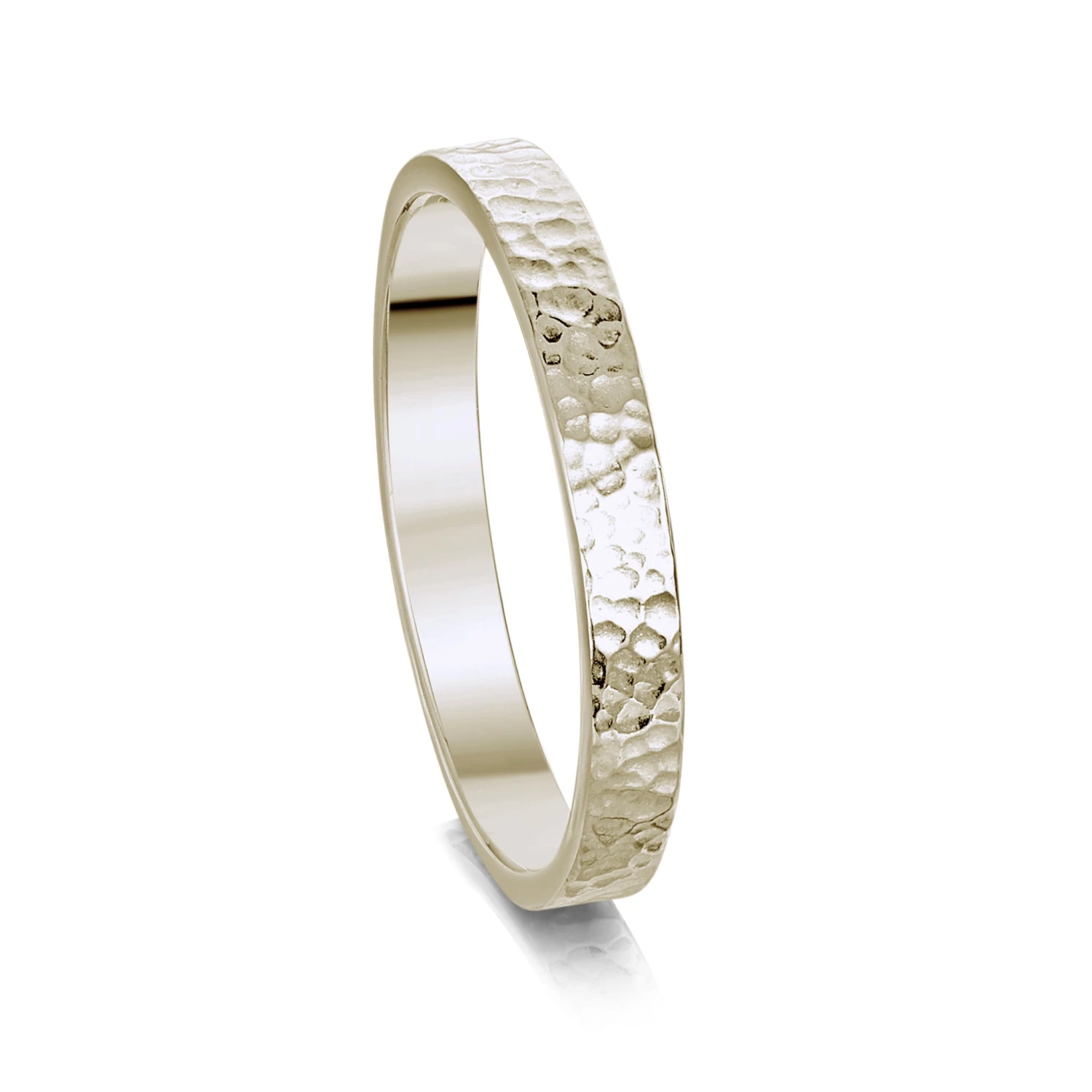 Honeycomb 3mm Textured Ring In 9ct White Gold 3 Honeycomb 3mm Textured Ring In 9ct White Gold