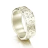 Matrix Texture Band In 9ct White Gold -Outlet Jewel Orix Store 9W R215 upright