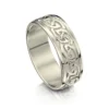 Celtic Knotwork Ring In 9ct White Gold -Outlet Jewel Orix Store 9W R23 upright