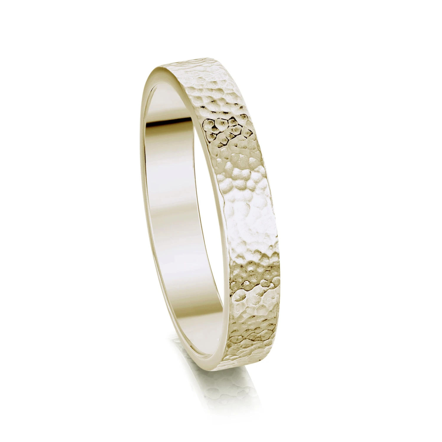 Honeycomb 4mm Textured Ring In 9ct White Gold By Sheila Fleet Jewellery 3 Honeycomb 4mm Textured Ring In 9ct White Gold By Sheila Fleet Jewellery