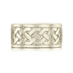 Book Of Kells Dress Ring In 9ct White Gold