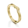 Diamond Arch Wedding Band In 9ct Yellow Gold (DR0177) -Outlet Jewel Orix Store 9Y DR0177 upright
