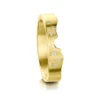 River Ripples Wedding Band In 9ct Yellow Gold With Diamonds -Outlet Jewel Orix Store 9Y DR088 upright