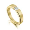 Tension-style 0.25ct Diamond Solitaire Ring In 9ct Yellow Gold -Outlet Jewel Orix Store 9Y DR124 upright