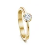 Contemporary 0.25ct Solitaire Diamond Ring In 9ct Yellow Gold 1 Contemporary 0.25ct Solitaire Diamond Ring In 9ct Yellow Gold -Outlet Jewel Orix Store 9Y DR179 upright