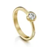 Contemporary 0.40ct Solitaire Diamond Ring In 9ct Yellow Gold 1 Contemporary 0.40ct Solitaire Diamond Ring In 9ct Yellow Gold -Outlet Jewel Orix Store 9Y DR181 upright