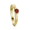 Matrix Garnet Ring In 9ct Yellow Gold -Outlet Jewel Orix Store 9Y GAR SR0215 uprightnew