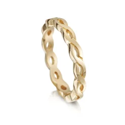 Celtic Twist Band In 9ct Yellow Gold