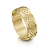 Celtic Knotwork Ring In 9ct Yellow Gold -Outlet Jewel Orix Store 9Y R23 upright