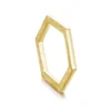 Honeycomb Hexagon Ring In 9ct Yellow Gold -Outlet Jewel Orix Store 9Y R276