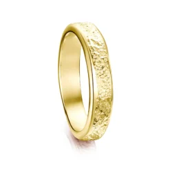 Matrix 4mm Band In 9ct Yellow Gold