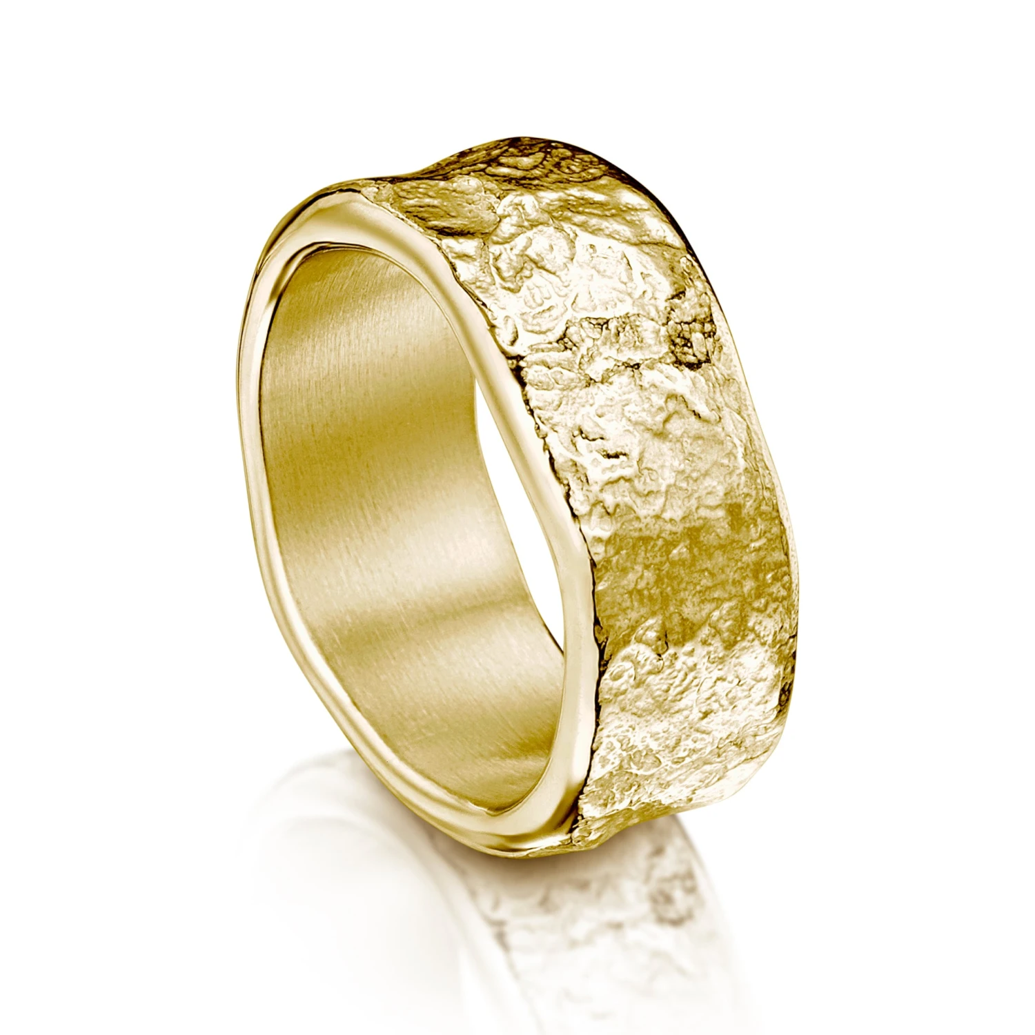 Matrix 8mm Band In 9ct Yellow Gold 3 Matrix 8mm Band In 9ct Yellow Gold