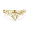 Wishbone Celtic Ring In 9ct Yellow Gold -Outlet Jewel Orix Store 9Y WR13 face