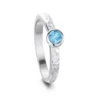 Matrix Blue Topaz Ring In Sterling Silver 1 Matrix Blue Topaz Ring In Sterling Silver -Outlet Jewel Orix Store BT SR0215 upright