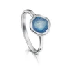 Lunar Petite Ring In Lunar Blue Enamel -Outlet Jewel Orix Store ER00249 LUNAR