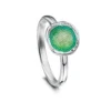 Lunar Bright Petite Ring In Spring Green Enamel -Outlet Jewel Orix Store ER00249 SPRGR