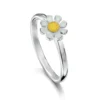 Daisies At Dawn Small Enamel Ring In Sterling Silver 2 Daisies At Dawn Small Enamel Ring In Sterling Silver -Outlet Jewel Orix Store ER0234 SUNSH upright