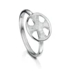Cross Of The Kirk Small Ring In Crystal Enamel -Outlet Jewel Orix Store ER0246 CRYST upright