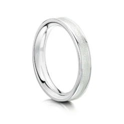 Halo Sterling Silver Ring In Crystal Enamel