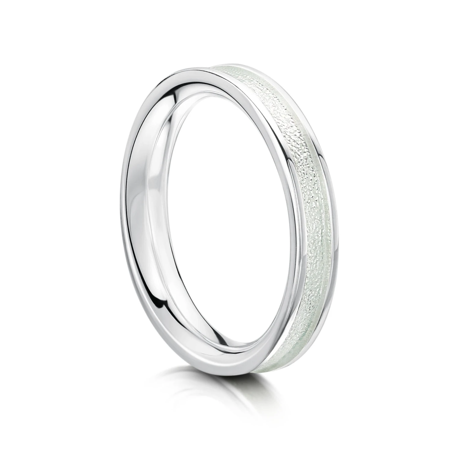 Halo Sterling Silver Ring In Crystal Enamel 3 Halo Sterling Silver Ring In Crystal Enamel