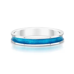 Halo Sterling Silver Ring In Tropical Enamel -Outlet Jewel Orix Store ER121 TROP face