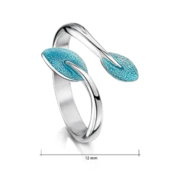 Rowan Leaves Ring In Sage Enamel 9 Rowan Leaves Ring In Sage Enamel -Outlet Jewel Orix Store ER158 SAGE upright sizes