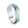 Sea Motion Ring In Lunar Light Enamel -Outlet Jewel Orix Store ER220 LLITE upright